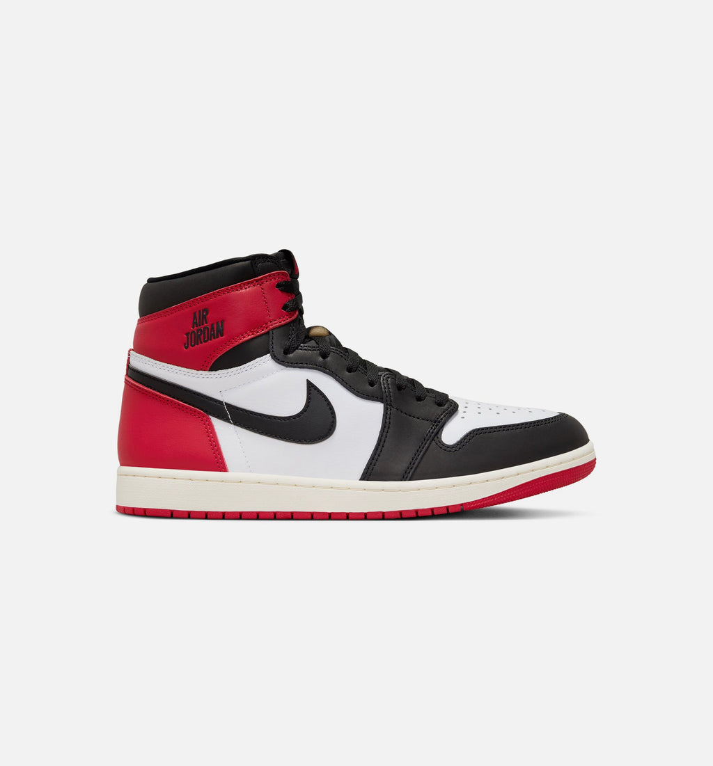 Air Jordan 1 Retro High OG Black Toe Men's Lifestyle Shoe - White/Black/Varsity Red/Sail