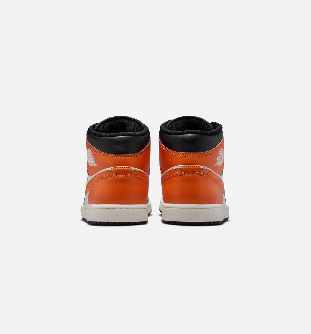 Air Jordan 1 Mid Men's Lifestyle Shoe - Starfish/White/Sail/Black
