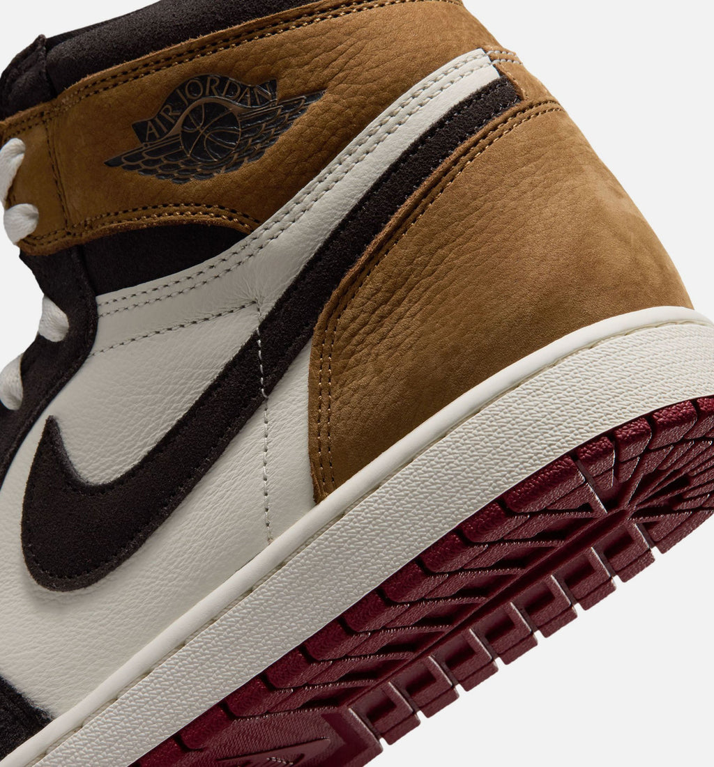 Air Jordan 1 Retro High OG Love Letter Men's Lifestyle Shoe - Shadow Brown/Team Red/Light British Tan