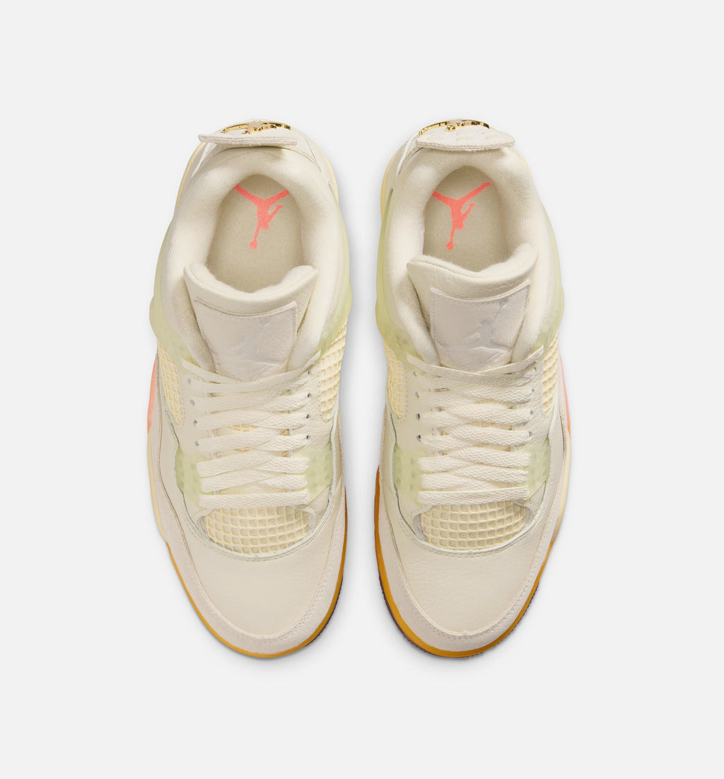 Air Jordan 4 Retro Birds of Paradise Women's Lifestyle Shoe - Coconut Milk/Metallic Gold/Muslin/Bright Mango/Sundial/Black