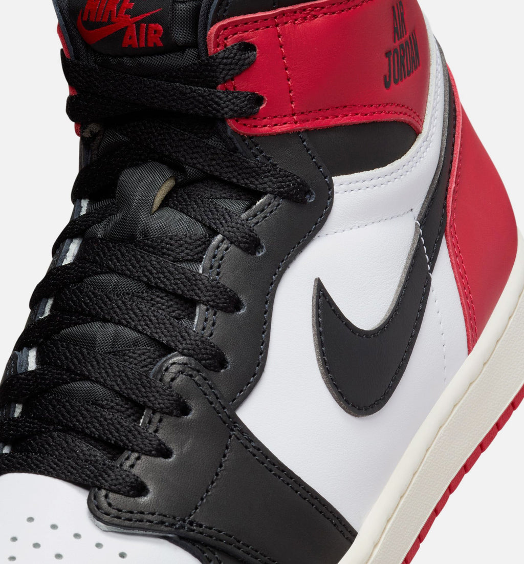 Air Jordan 1 Retro High OG Black Toe Men's Lifestyle Shoe - White/Black/Varsity Red/Sail