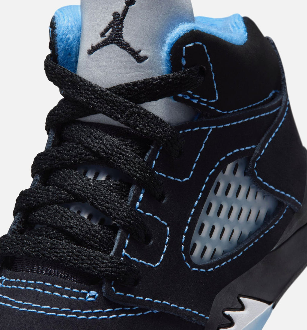 Air Jordan 5 Retro Black Carolina Infant/Toddler Lifestyle Shoe - Black/University Blue/White