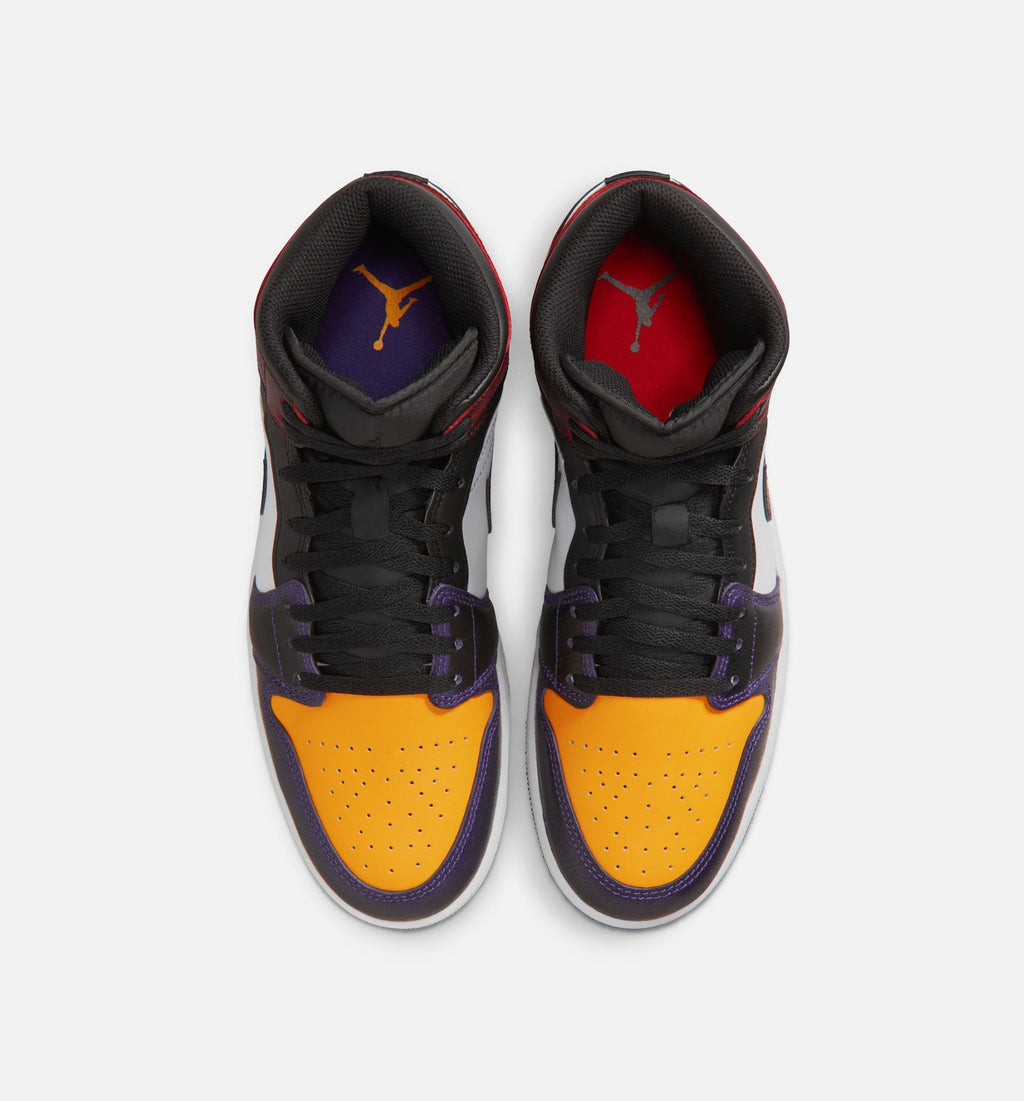 Air Jordan 1 Mid SE Men's Lifestyle Shoe - True Red/White/Court Purple/Black