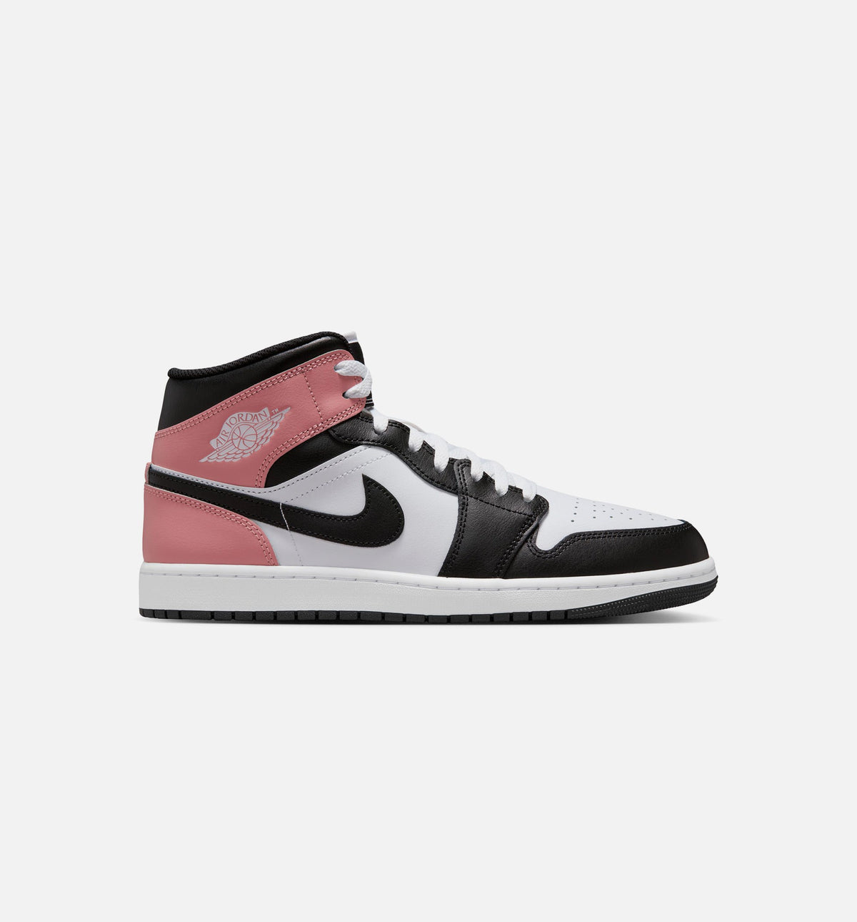 Air Jordan 1 Mid Men's Lifestyle Shoe - White/Rust Pink/Black