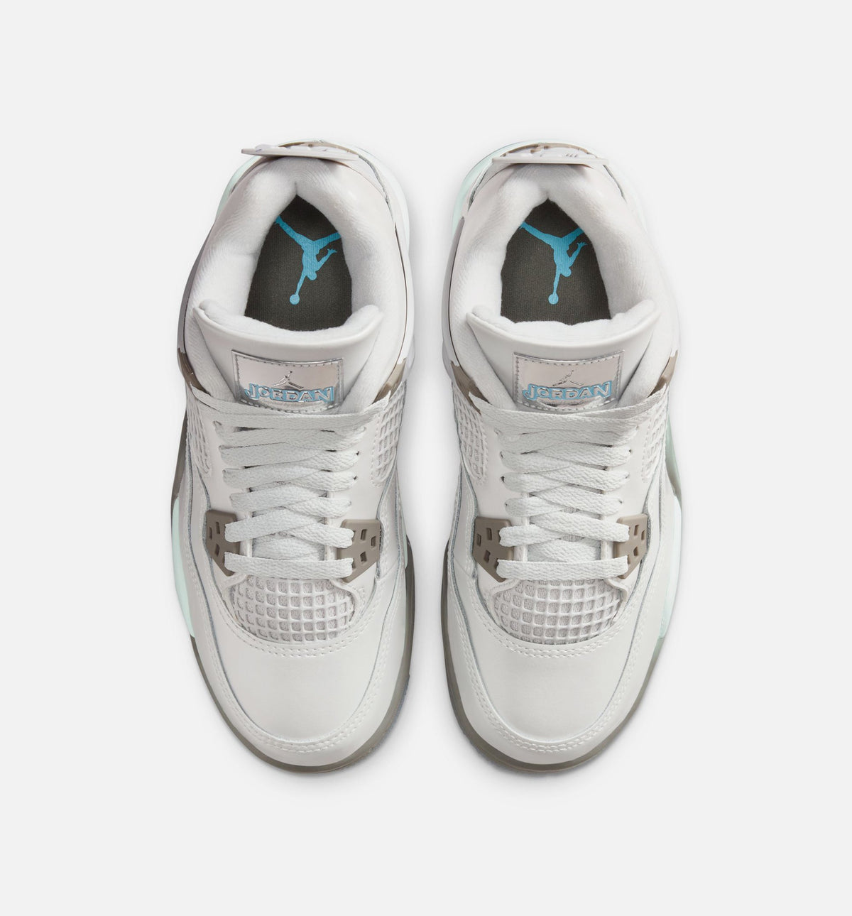 Air Jordan 4 Retro Blue Chill Grade School Lifestyle Shoe - Photon Dust/Blue Chill/Flat Pewter/White/Blue Tint