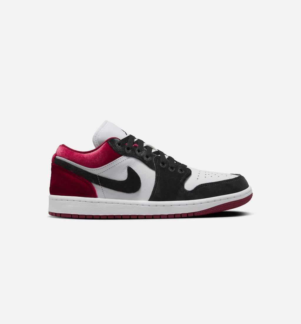 Air Jordan 1 Low SE Velvet Women's Lifestyle Shoe - Black/Gym Red/White