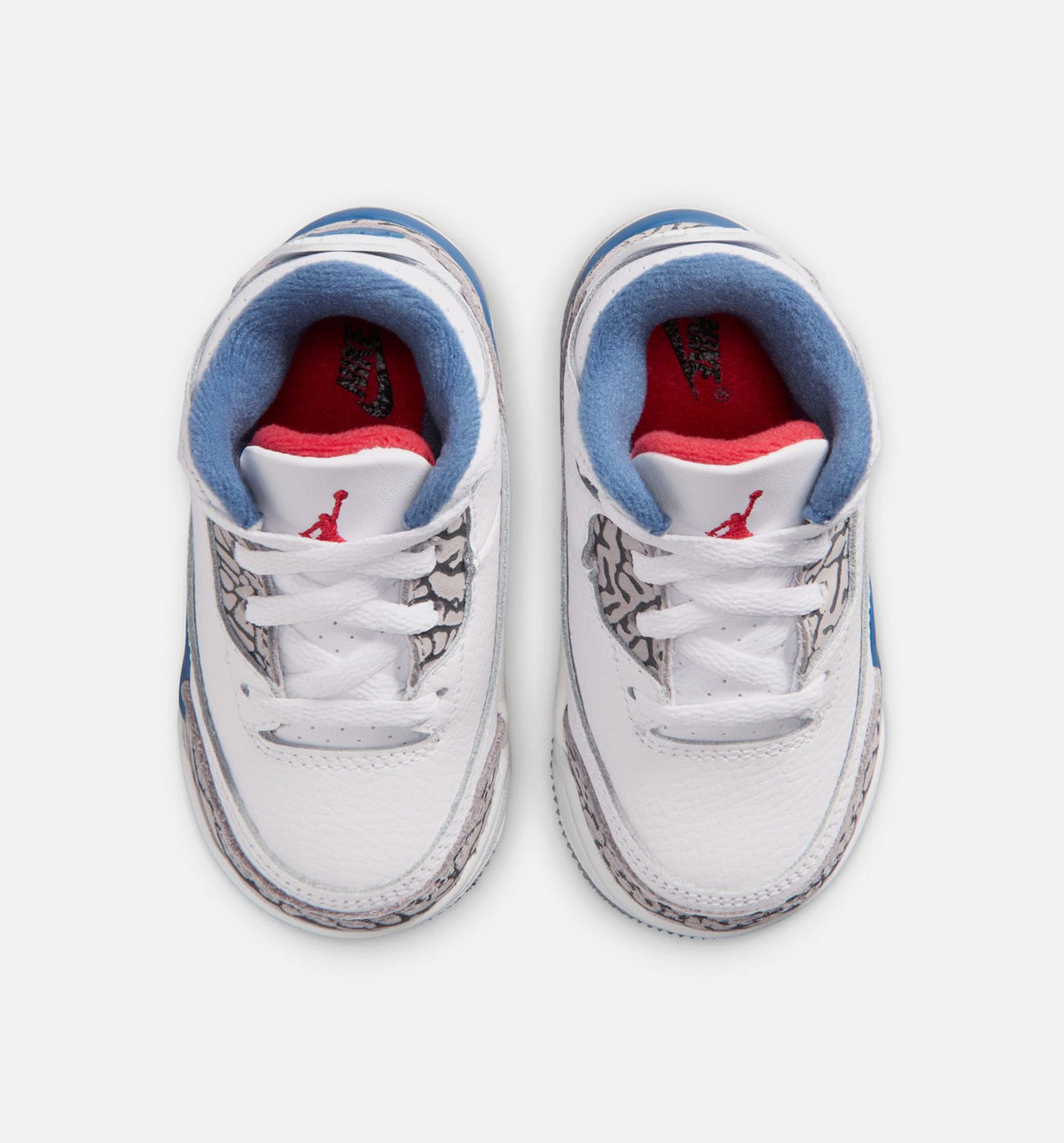 Air Jordan 3 Retro OG True Blue Infant/Toddler Lifestyle Shoe - White/Fire Red/True Blue