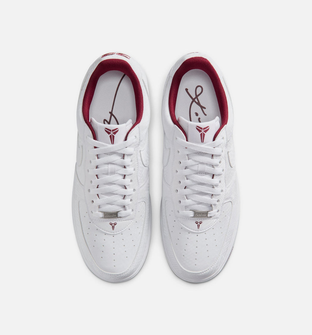 Kobe Air Force 1 Low Merion Men's Lifestyle Shoe - White/Team Red/Team Red/White