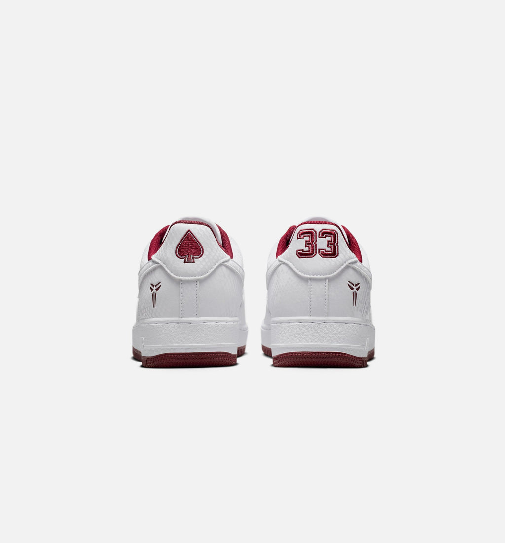 Kobe Air Force 1 Low Merion Men's Lifestyle Shoe - White/Team Red/Team Red/White