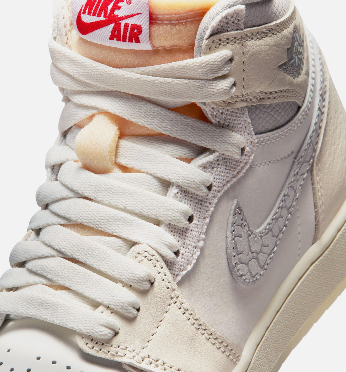 Air Jordan 1 Retro High OG Sail Grade School Lifestyle Shoe - Sail/University Red/Pale Ivory/Coconut Milk/Phantom
