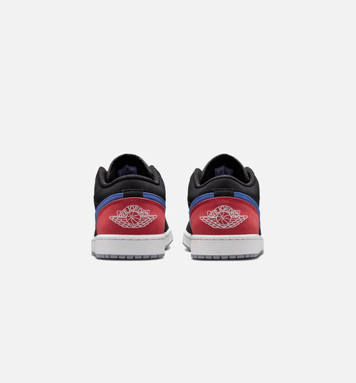 Air Jordan 1 Low Men's Lifestyle Shoe - Black/Summit White/True Blue/Varsity Red