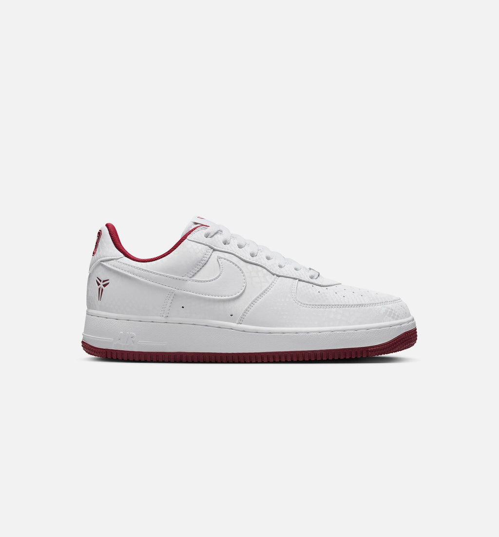 Kobe Air Force 1 Low Merion Men's Lifestyle Shoe - White/Team Red/Team Red/White