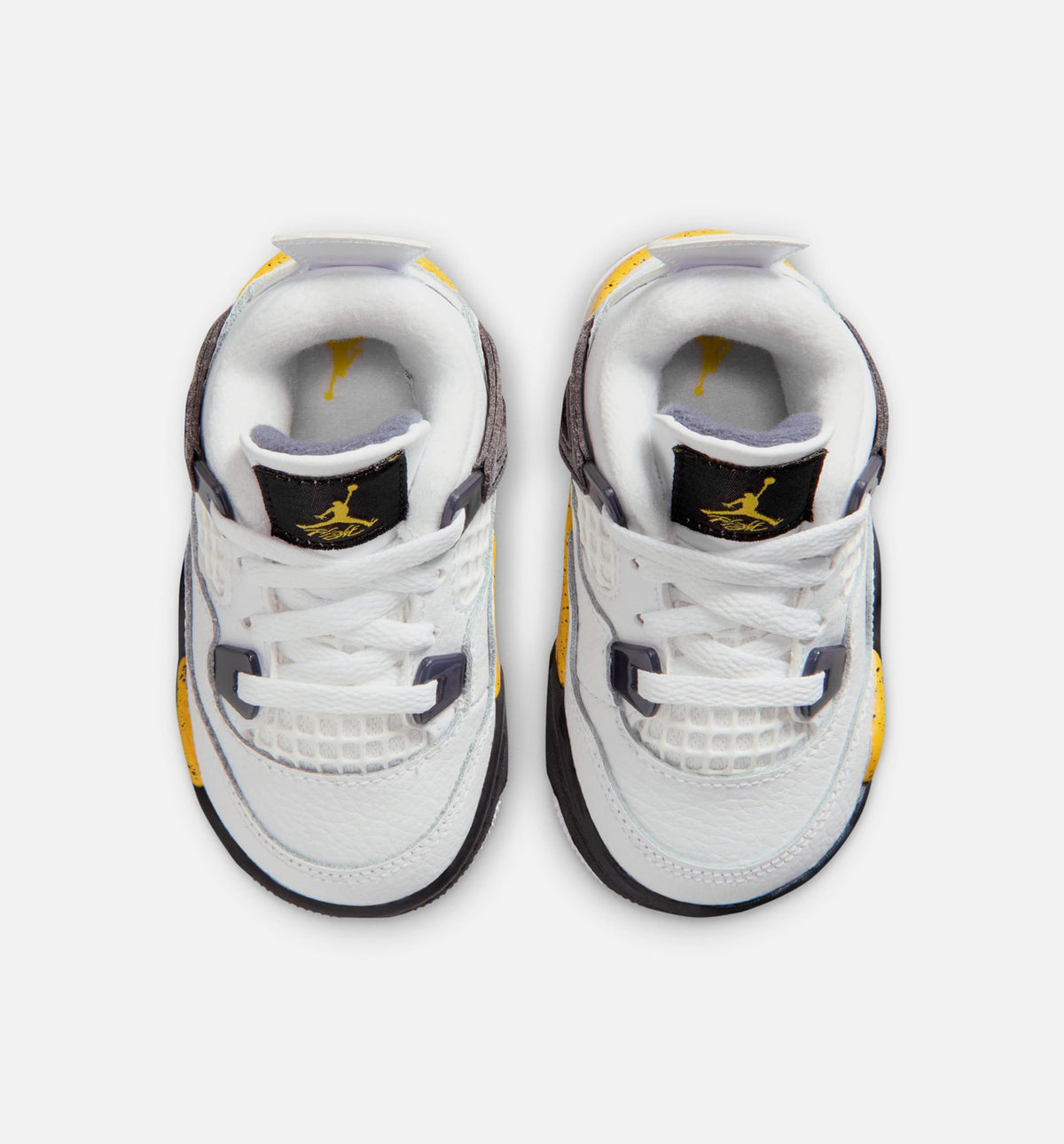 Air Jordan 4 Retro Rare Air Tour Yellow Infant/Toddler Lifestyle Shoe - White/Dark Blue Grey/Black/Tour Yellow