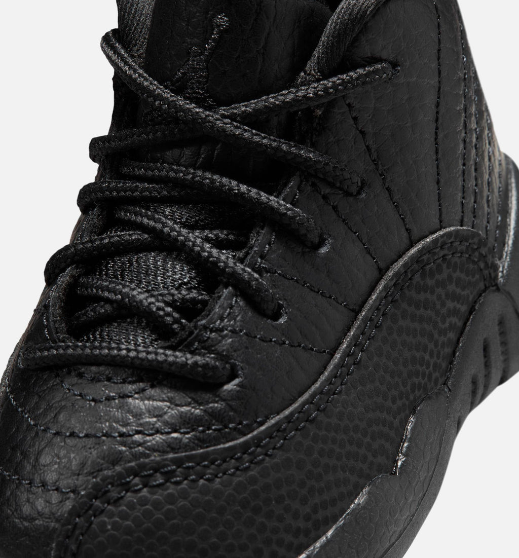 Air Jordan 12 Retro Bloodline Infant/Toddler Lifestyle Shoe - Black/Varsity Red