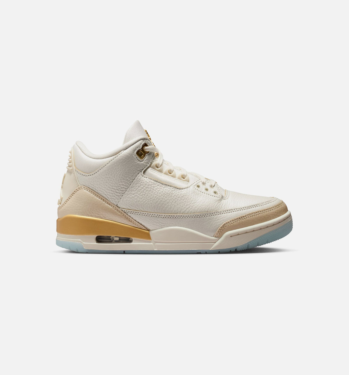Air Jordan 3 Retro Sail and Pale Ivory Women's Lifestyle Shoe - Sail/Team Gold/Pale Ivory/Metallic Gold/Ice